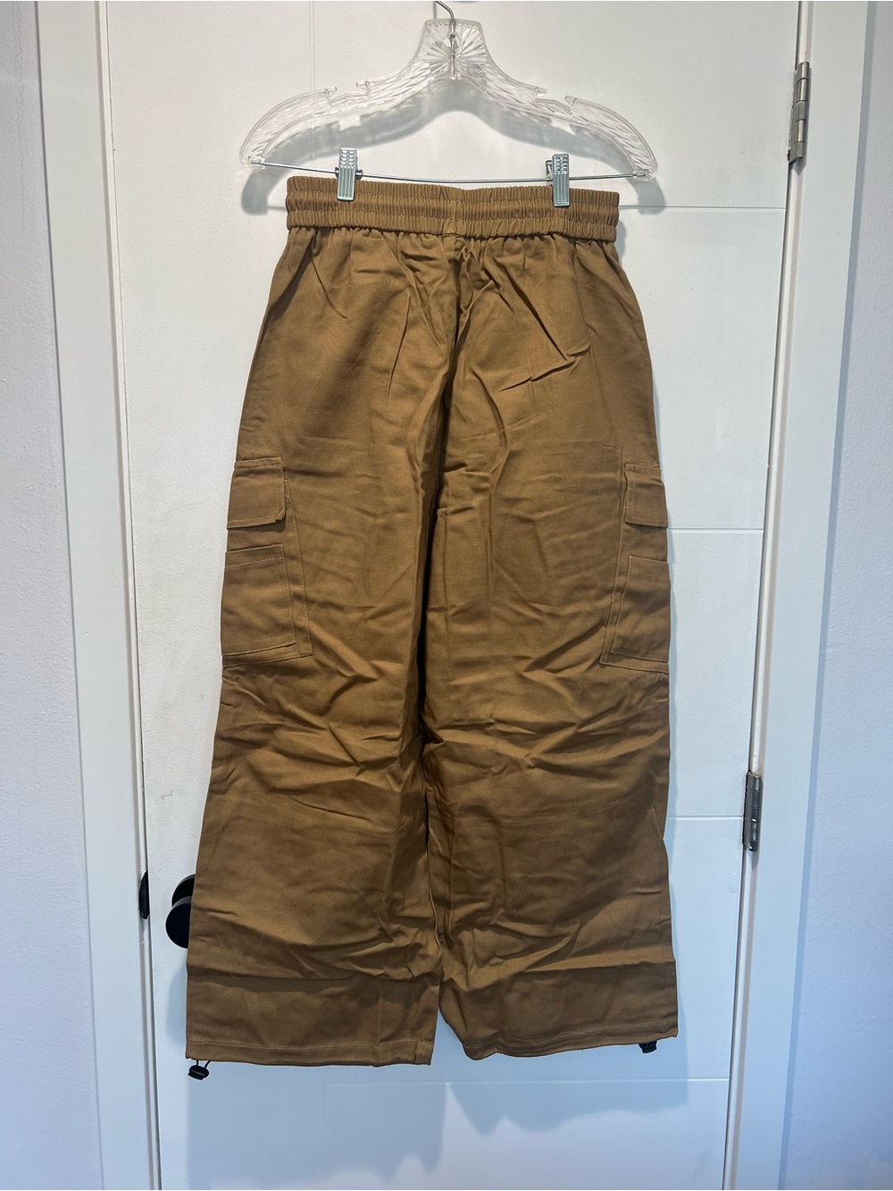 Women’s Baggy Wide-Leg Cargo Pants in Brown - Size Large - Picture 5 of 7
